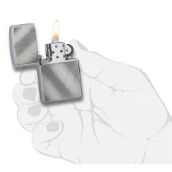 Zippo Diagonal Weave gravé