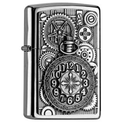 Zippo Pocket Watch And Gear Wheels