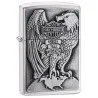 Zippo Harley Davidson Eagle & Globe Brushed Chrome