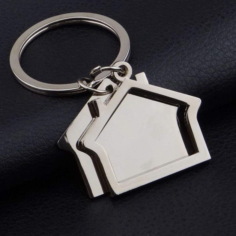 Porte-clés personnalisé maison avec contour détaché